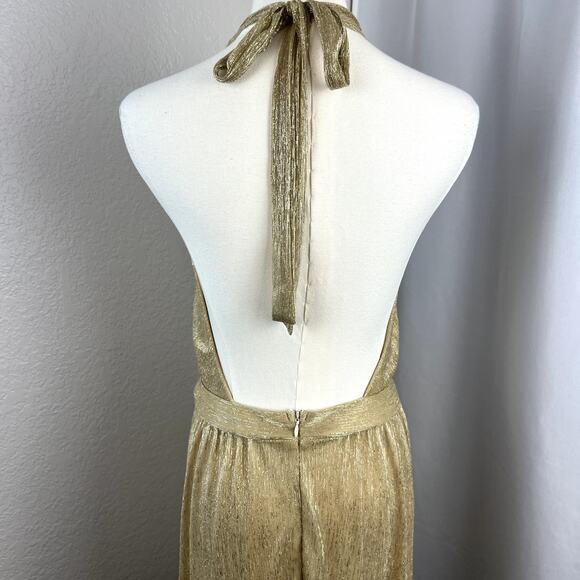 Lulu's Gold Maxi Dress - Picture 8 of 15
